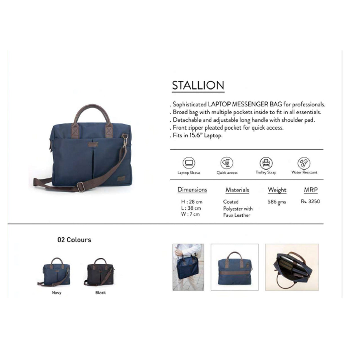 Oblique - Stallion - Laptop Bag