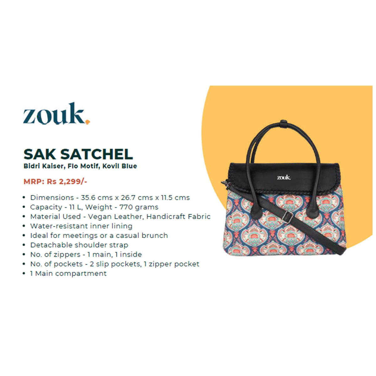 Zouk - Sak Satchel