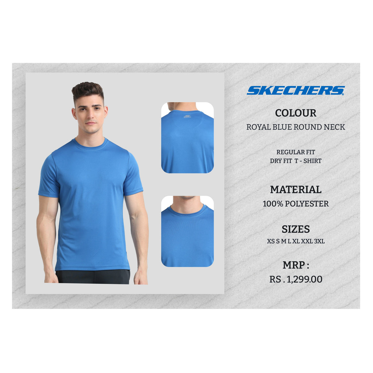 Skechers - Round Neck Dry Fit T-Shirt