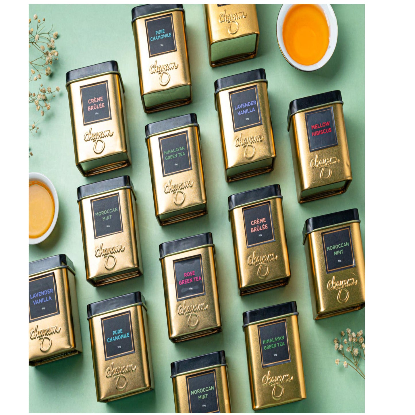 CHAYAM - TIN CADDIES - TEA BAGS