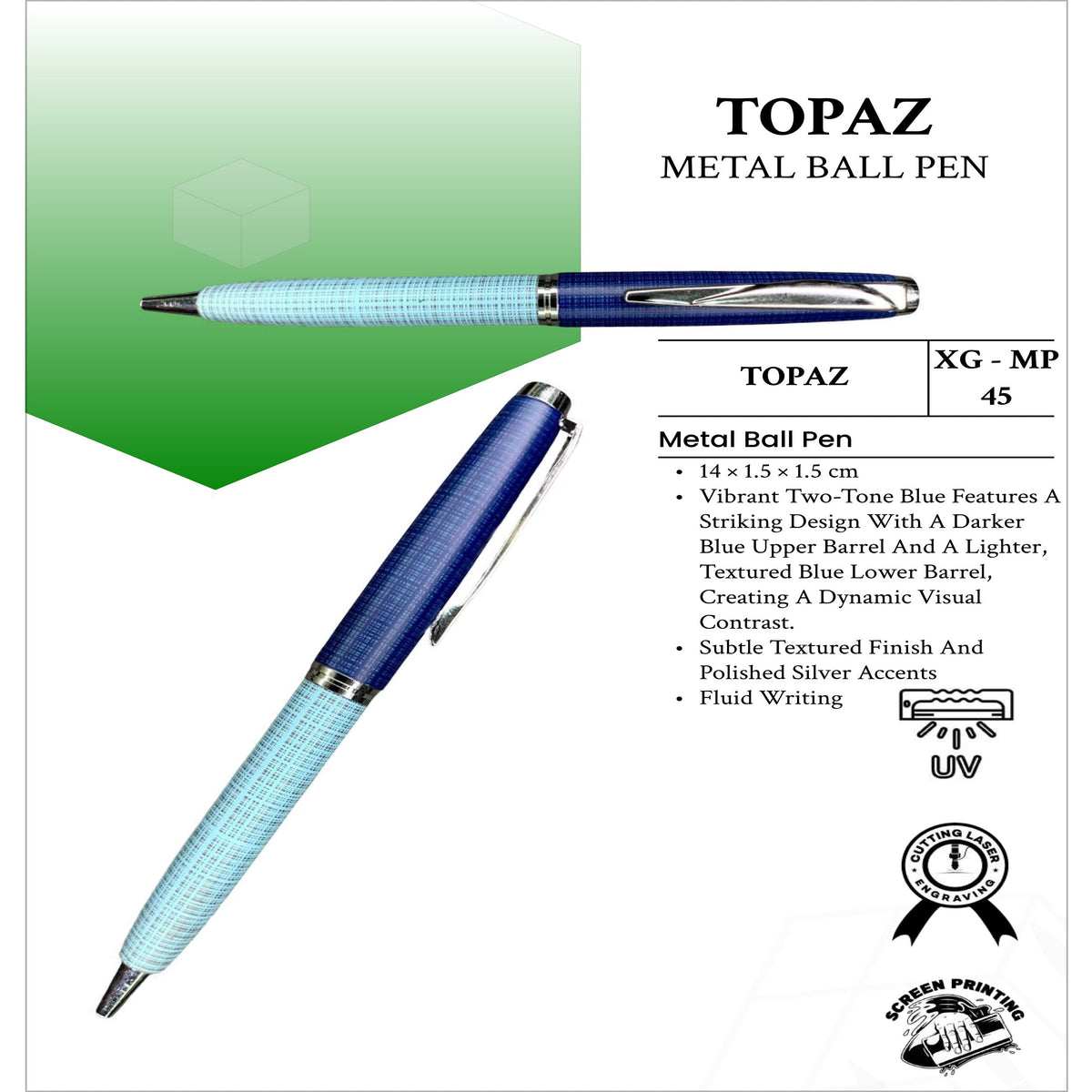 Topaz Metal Ball Pen - XG - MP45