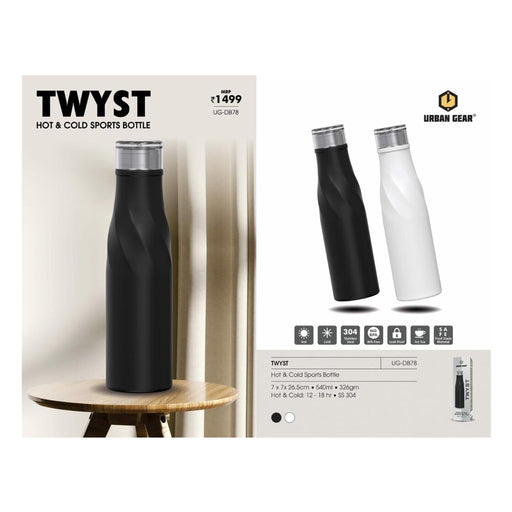 URBAN GEAR - Stainless Steel Hot n Cold Bottle (660ml) - UG-DB78