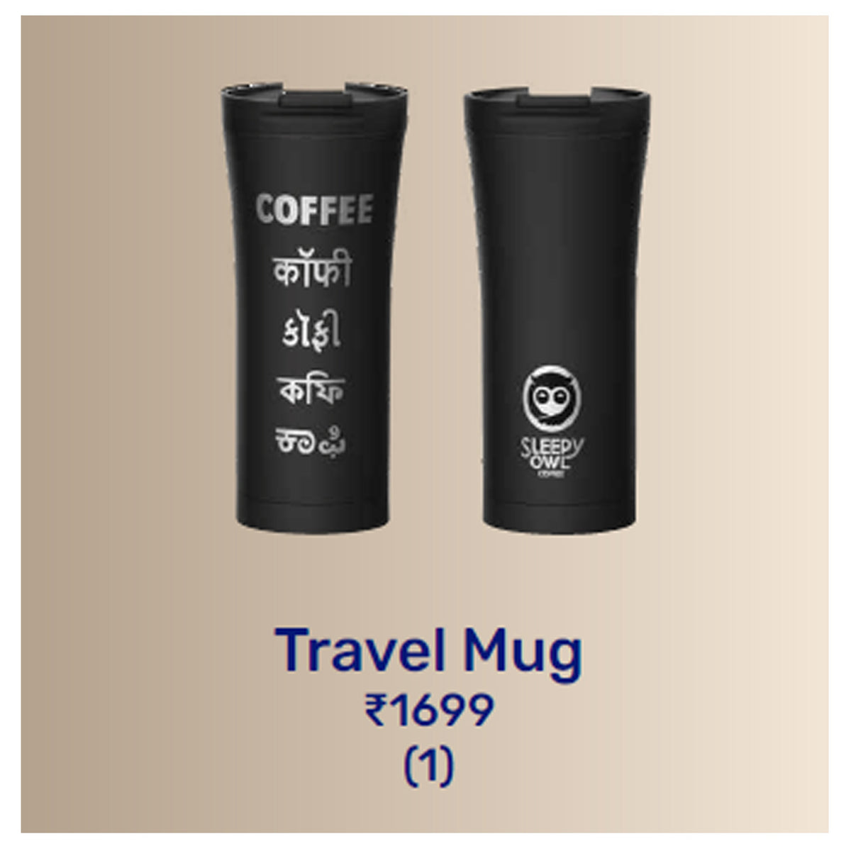 Sleepy Owl Coffee - Travel Mug