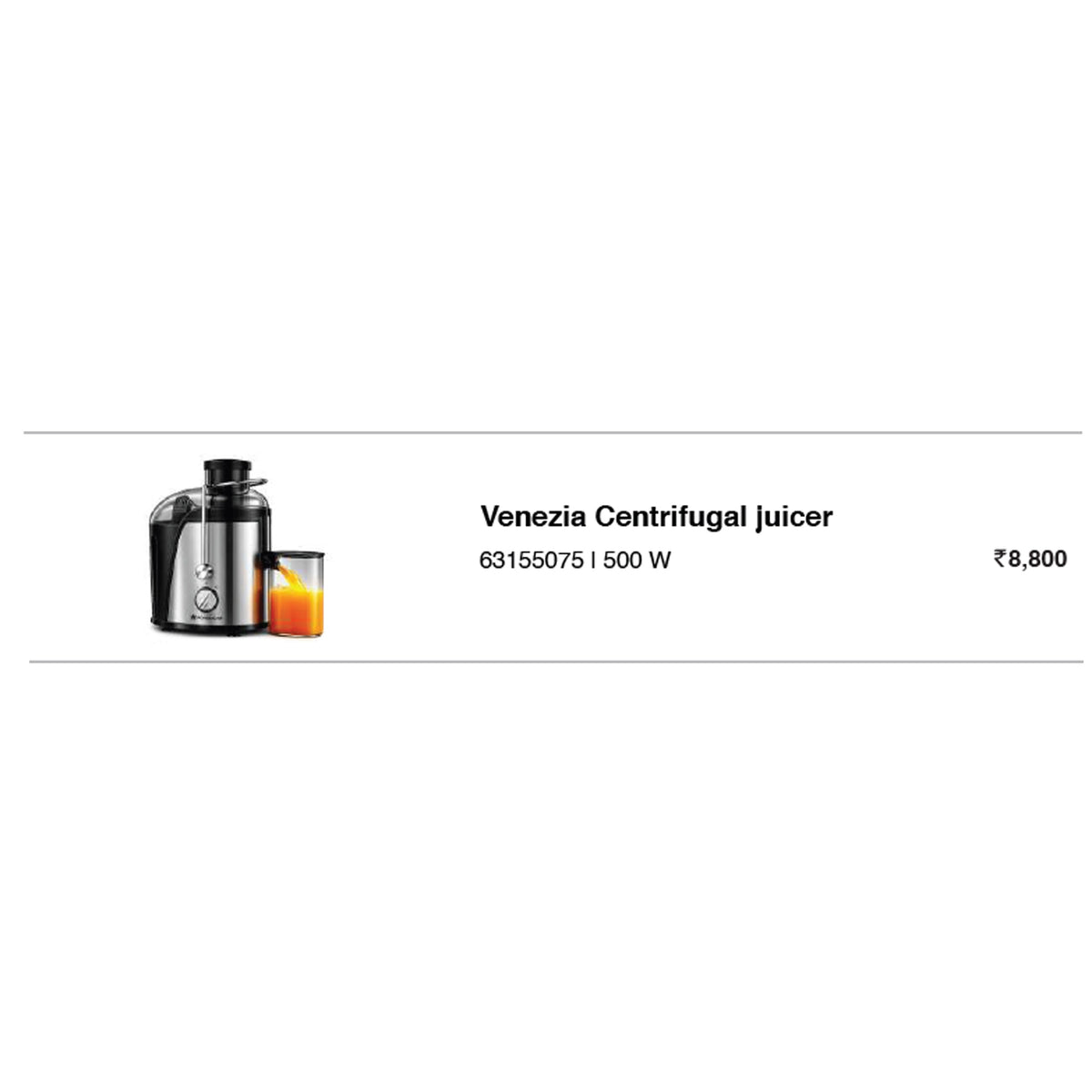 Wonder Chef - Venezia Centrifugal Juicer