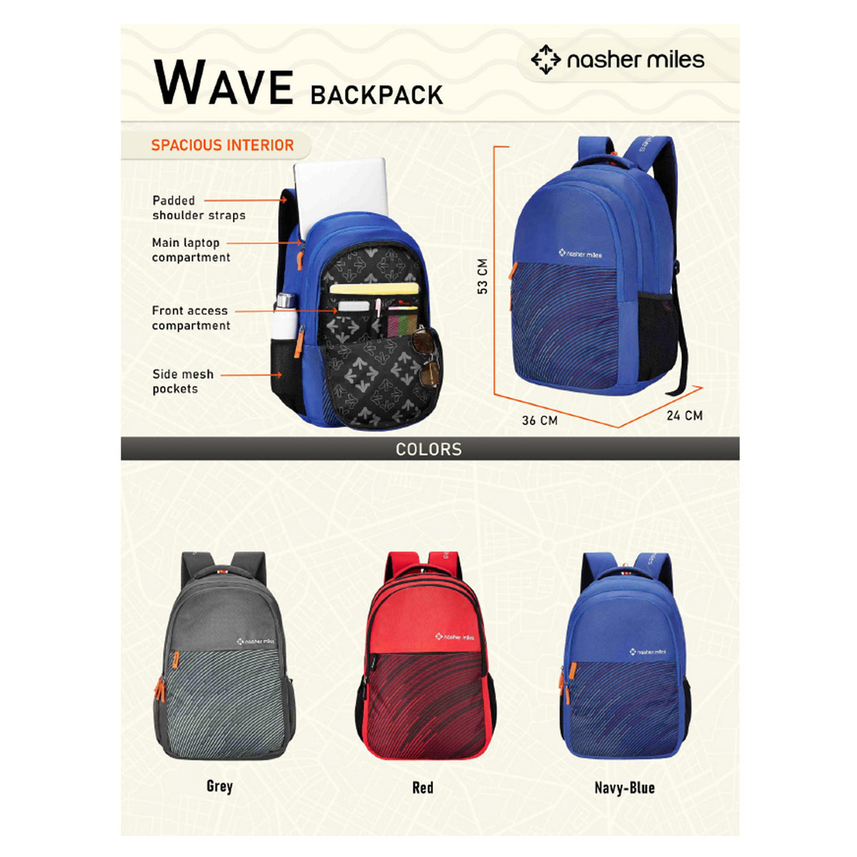 Nasher Miles - Wave Backpack