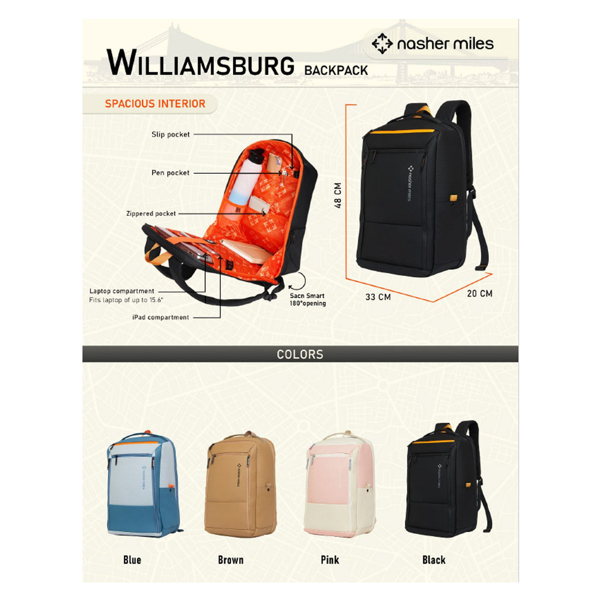 Nasher Miles - Williamsburg Backpack