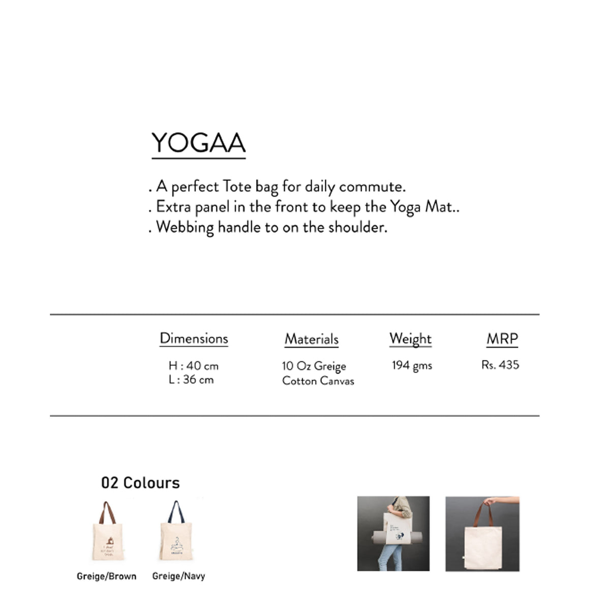 Oblique - Yogaa Bag