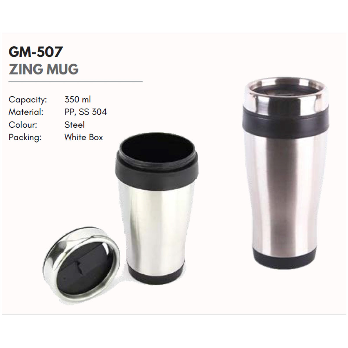 GM - Zing Steel Mug GM-507