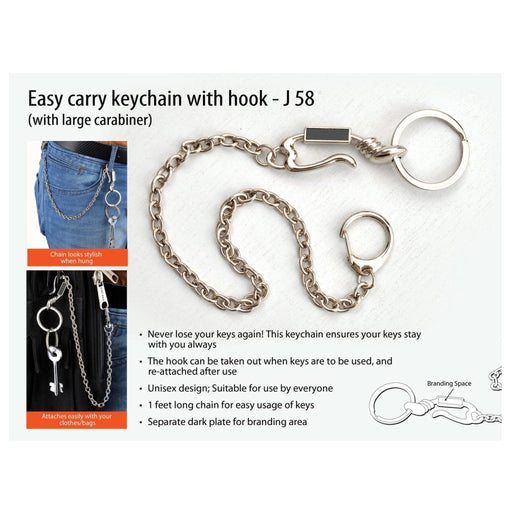 Easy Carry Key chain With Hook - J 58