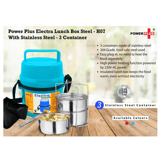 Electra Lunch Box Steel 3 Container - H 07