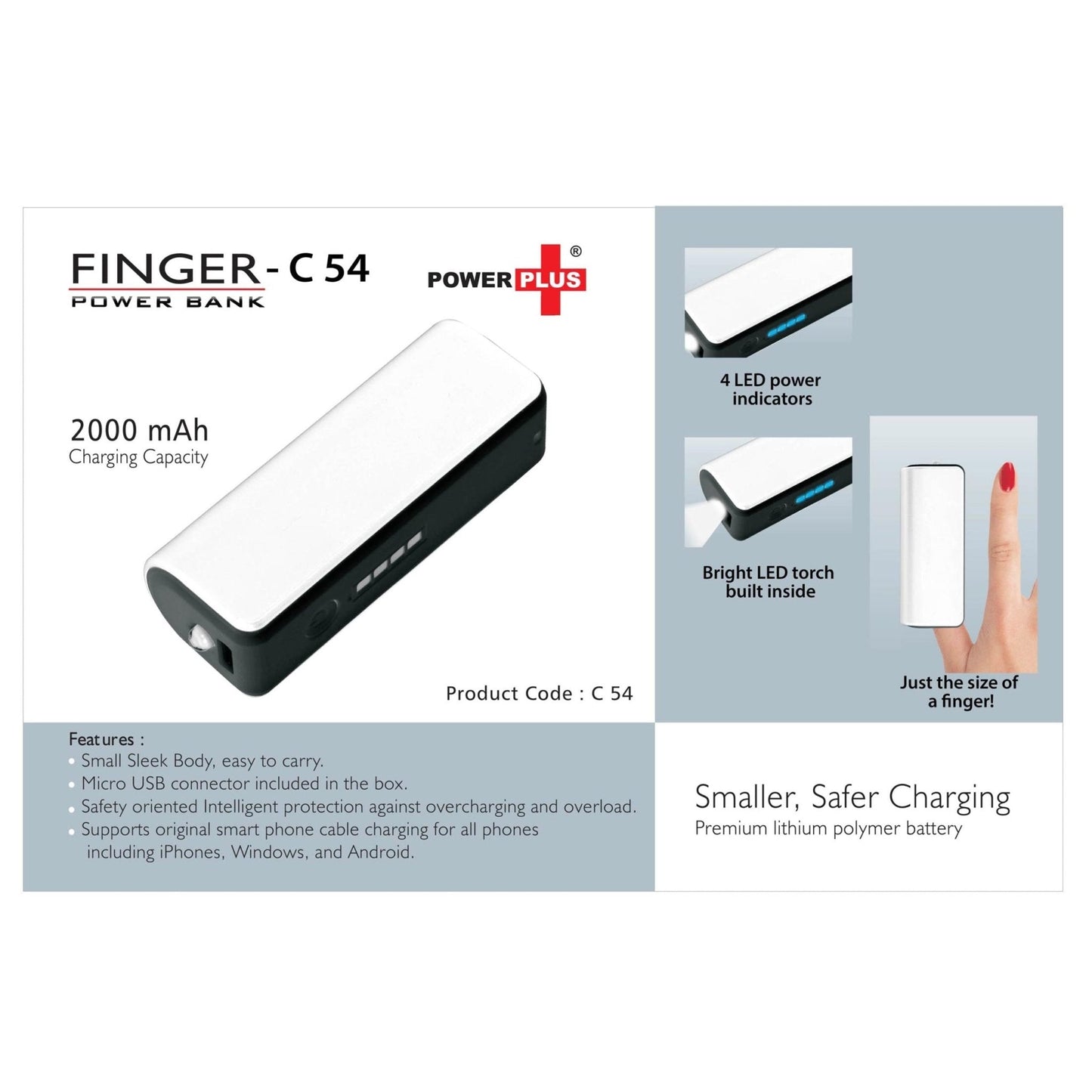 Finger Power Bank 2000 MAh - C 54