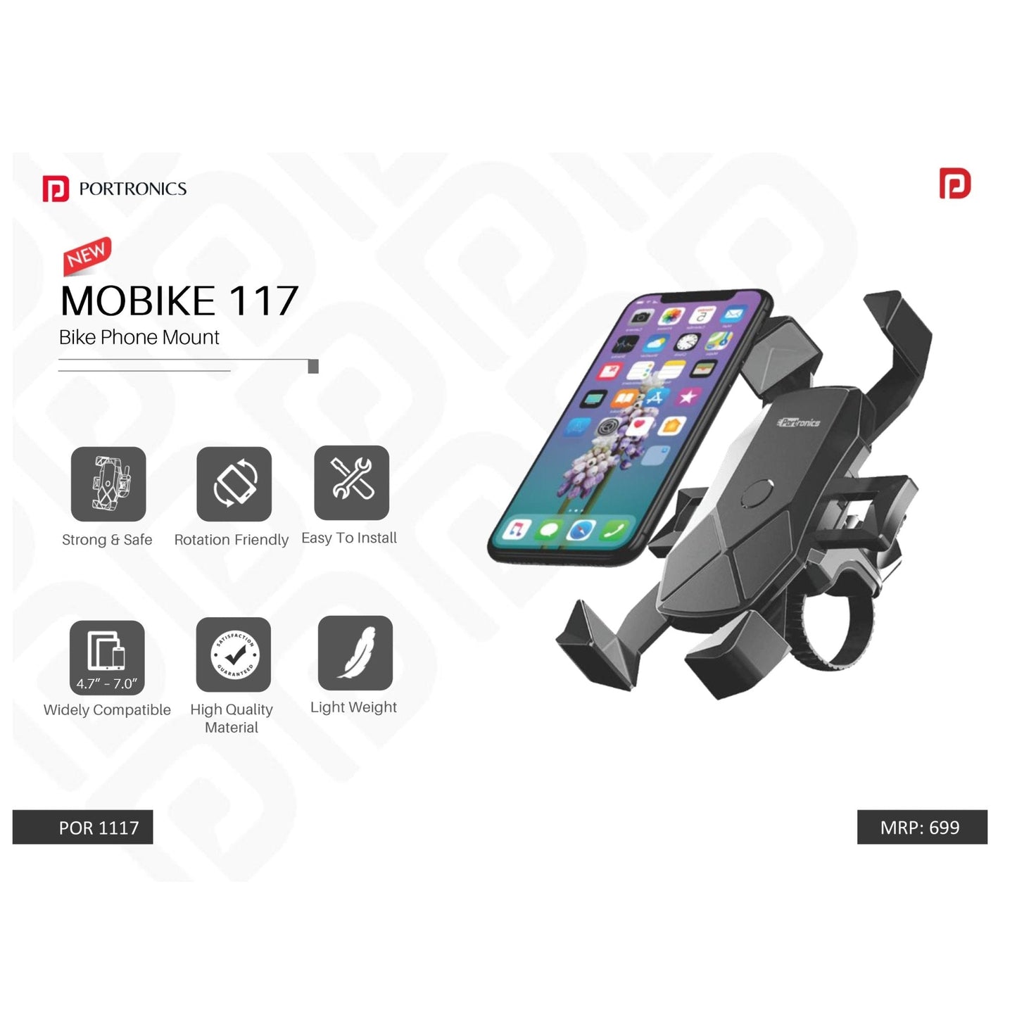 Portronics Bike Phone Mount - POR 1117