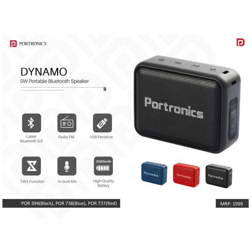 Portronics Dynamo 5 W Bluetooth Speaker - POR-394