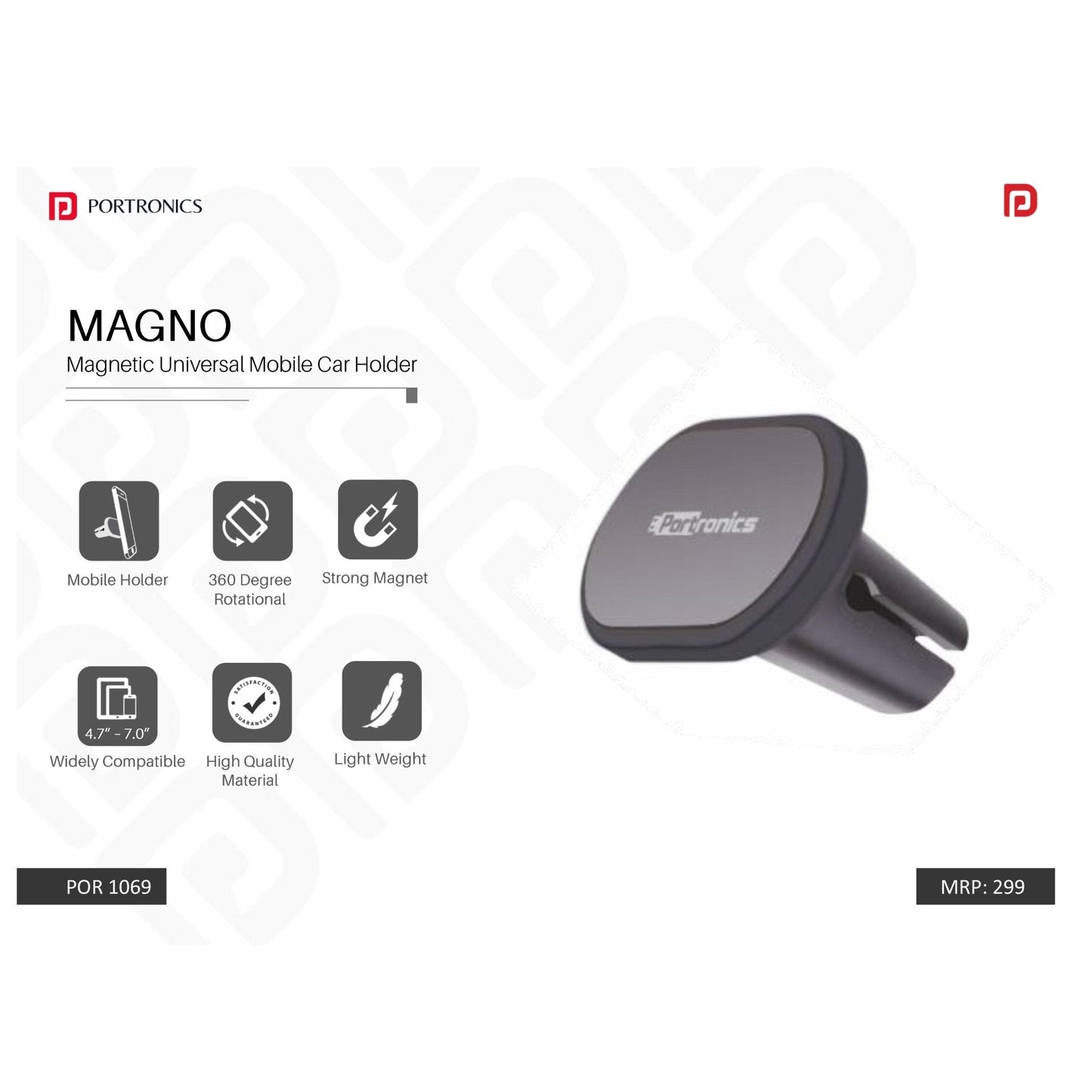 Portronics Magnetic Universal Mobile Holder - POR 1069