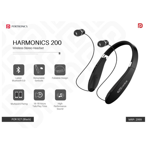 Portronics Wireless Stereo Headset & Neckband - POR 927