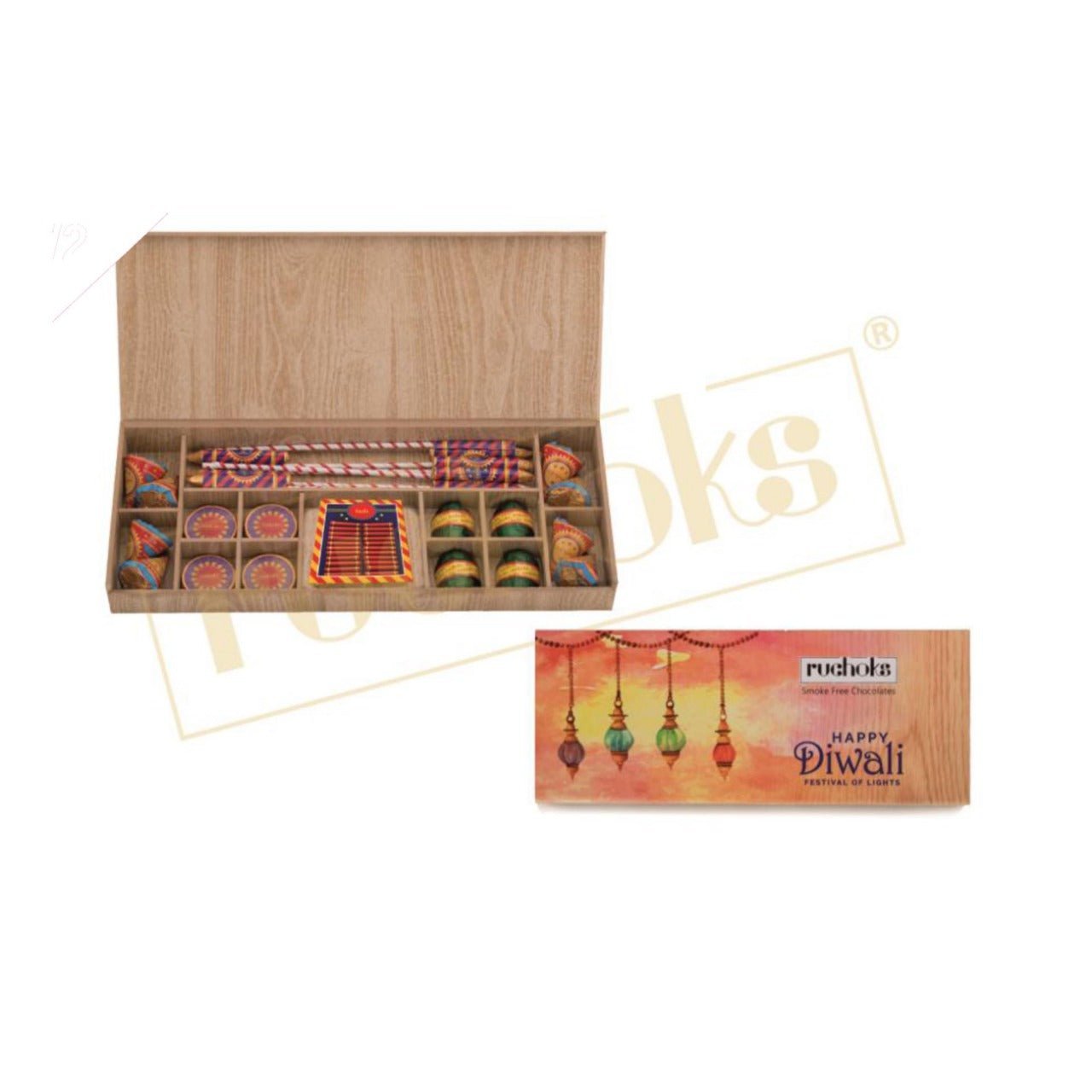 Premium Diwali Cracker in wooden - W2