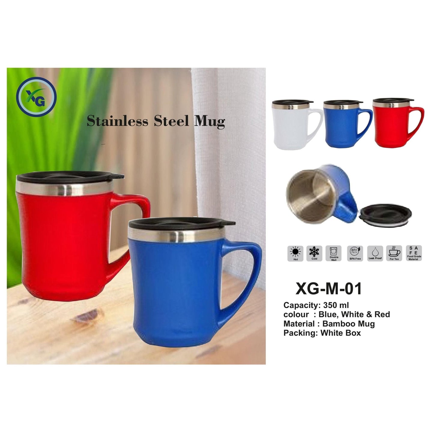 STAINLESS STEEL MUG - XG - M-01