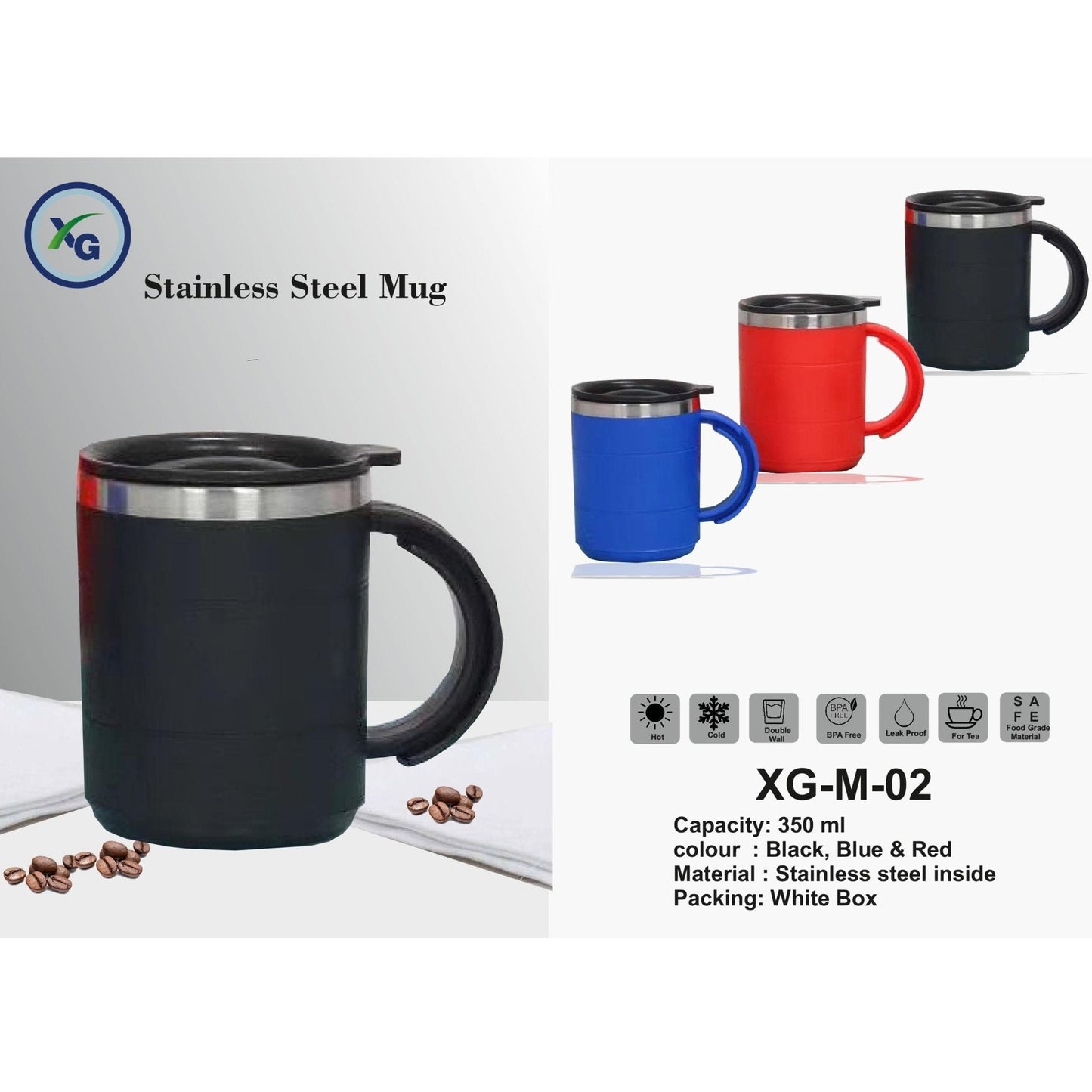 STAINLESS STEEL MUG - XG - M02