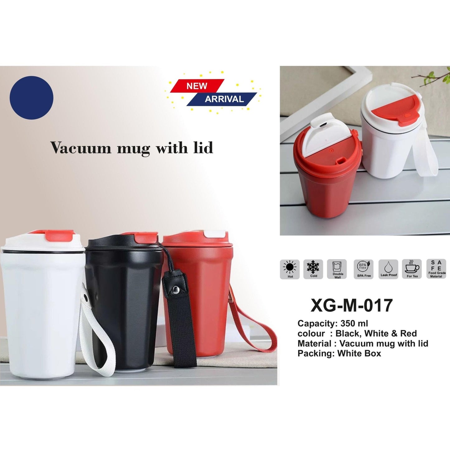 VACUUM HOT & COLD WITH FLIP CAP & ROPE - XG - M017