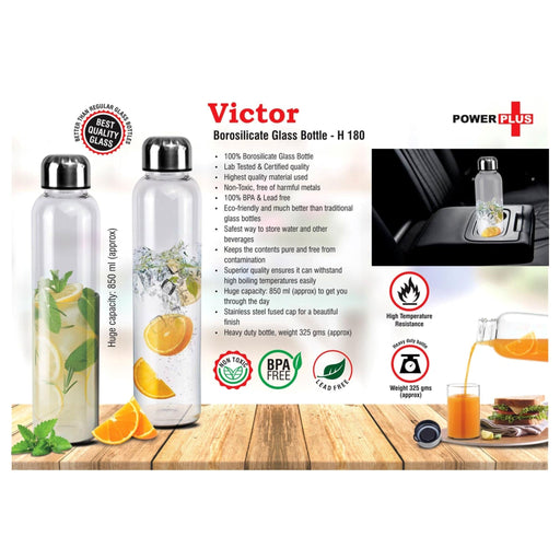 Victor: Borosilicate Glass Bottle - 850 ml - H180