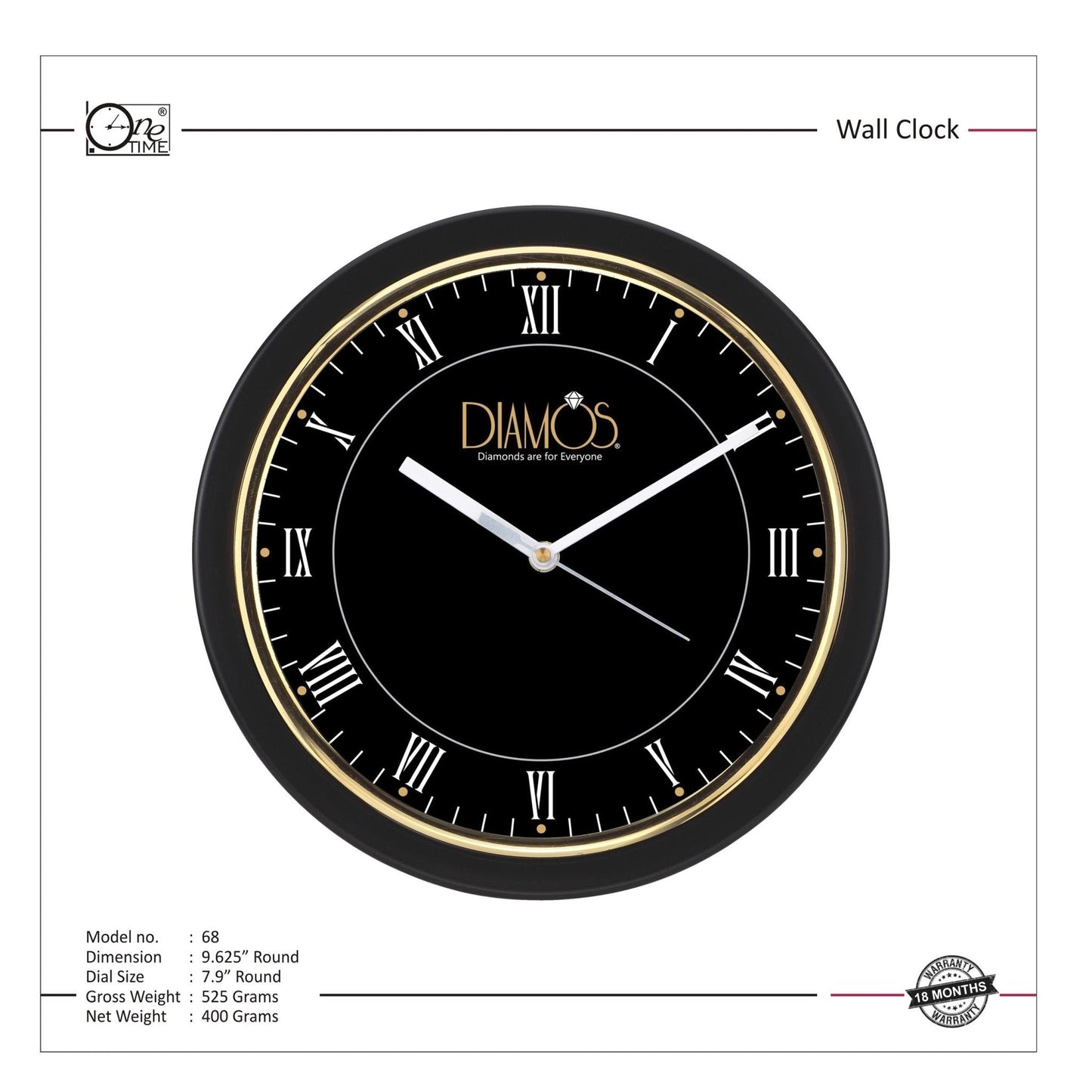 Wall Clock Pattern 68