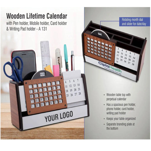 Wooden Lifetime calendar - A 131