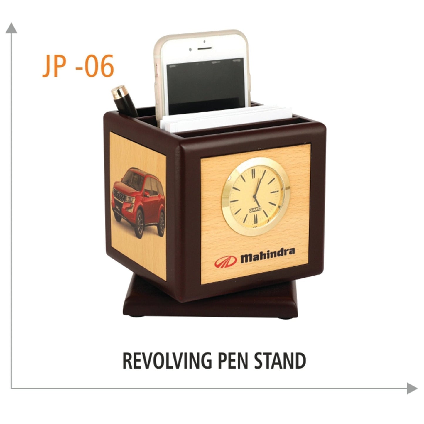 Wooden Revolving Pen Stand - JP 06