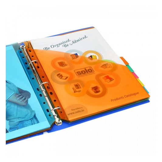 10 Document Pockets Dividers with Insertable Tabs, DD110