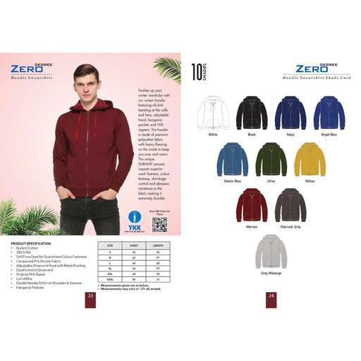 ZERO DEGREE - HOODIE SWEATSHIRT