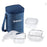 3 Square Microwavable Glass Lunch Box (D'sign) - ICYS3IND320