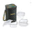 3 Square Microwavable Glass Lunch Box (Foodluck Olive) - ICYCSOSS320