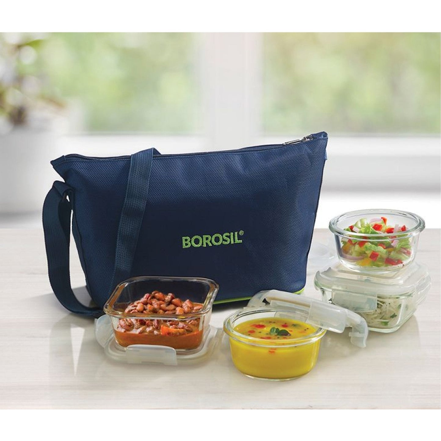 4 Microwavable Glass Lunch Box (Purse Bag) - ITSQ32RN24F