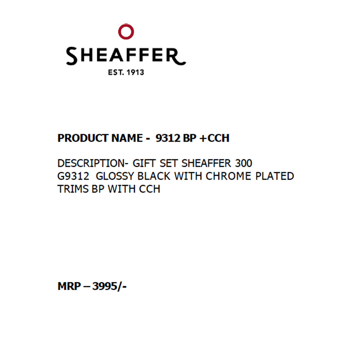 Sheaffer - 9312 Ball Pen + Card Holder