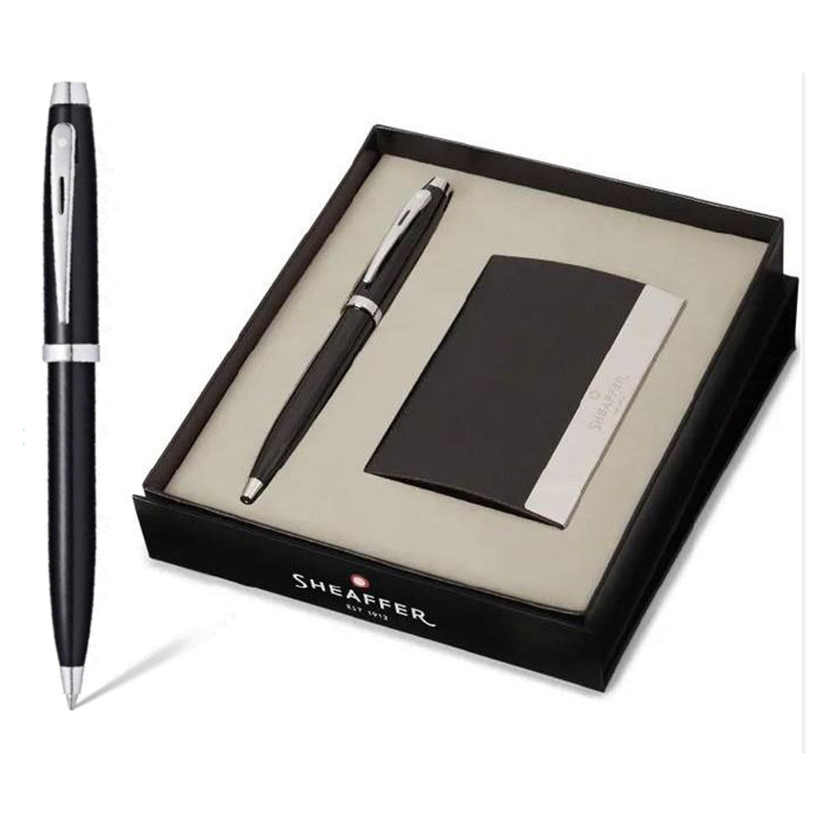 Sheaffer - 9338 Ball Pen + Business Card Holder