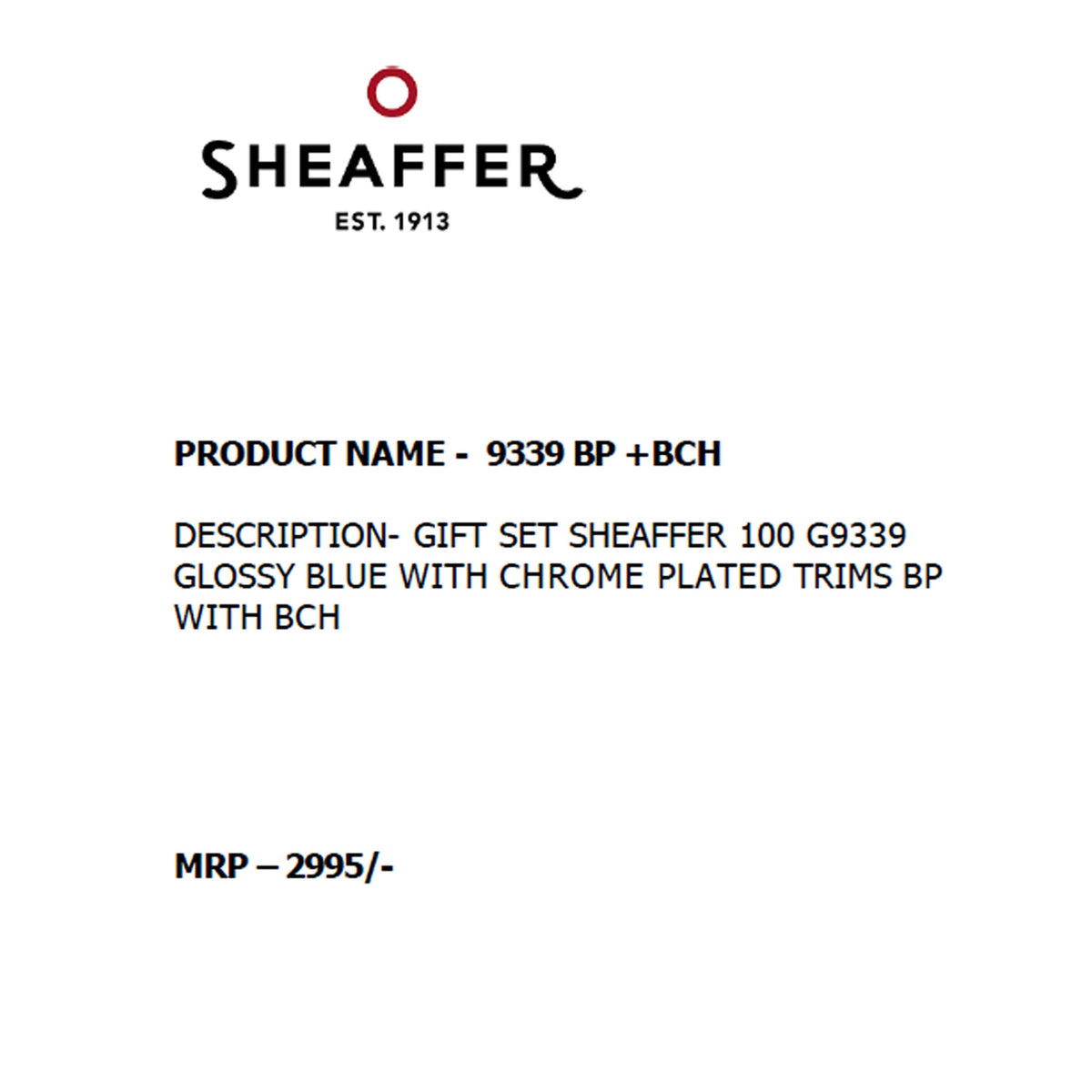 Sheaffer - 9339 Ball Pen + Business Card Holder