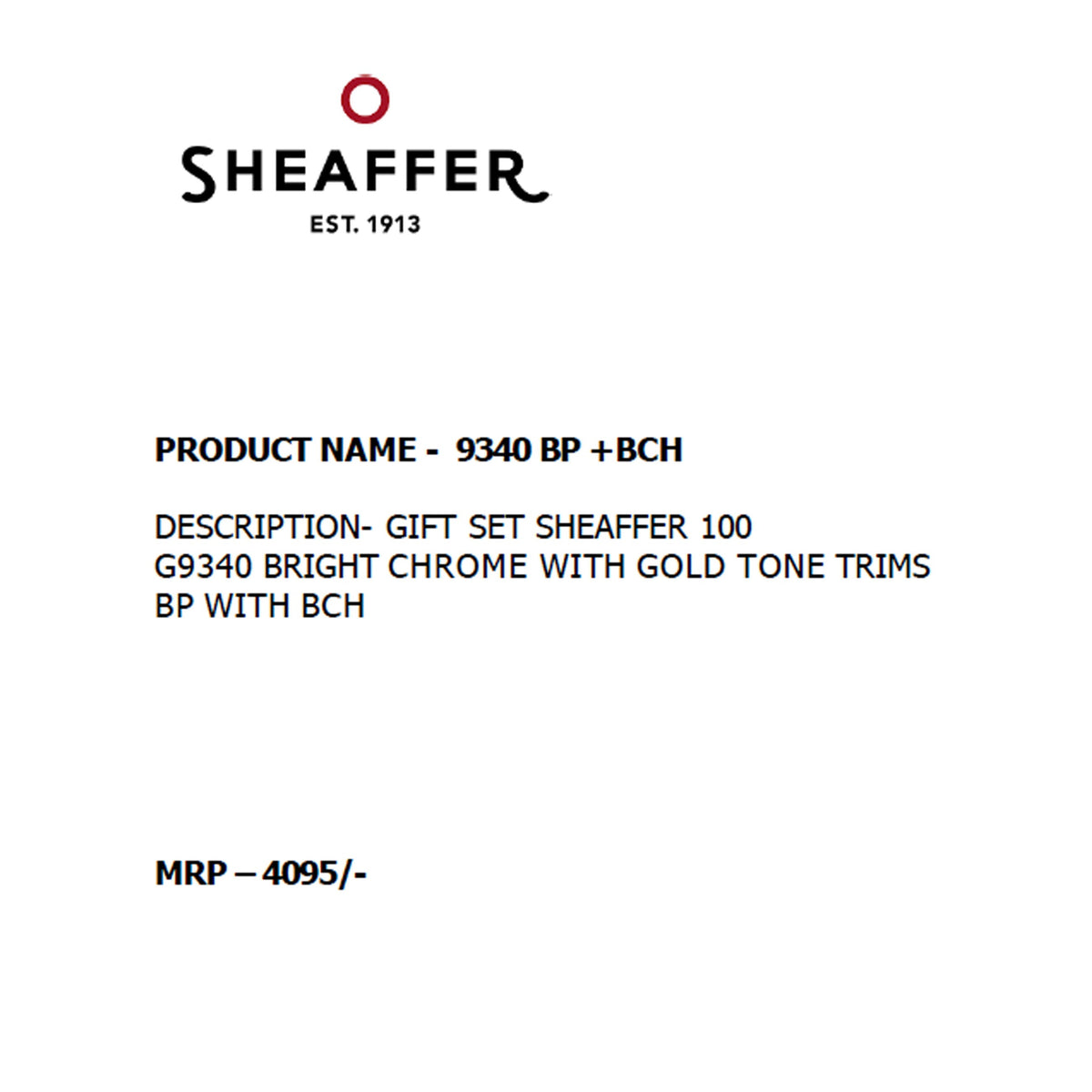 Sheaffer - 9340 Ball Pen + Business Card Holder