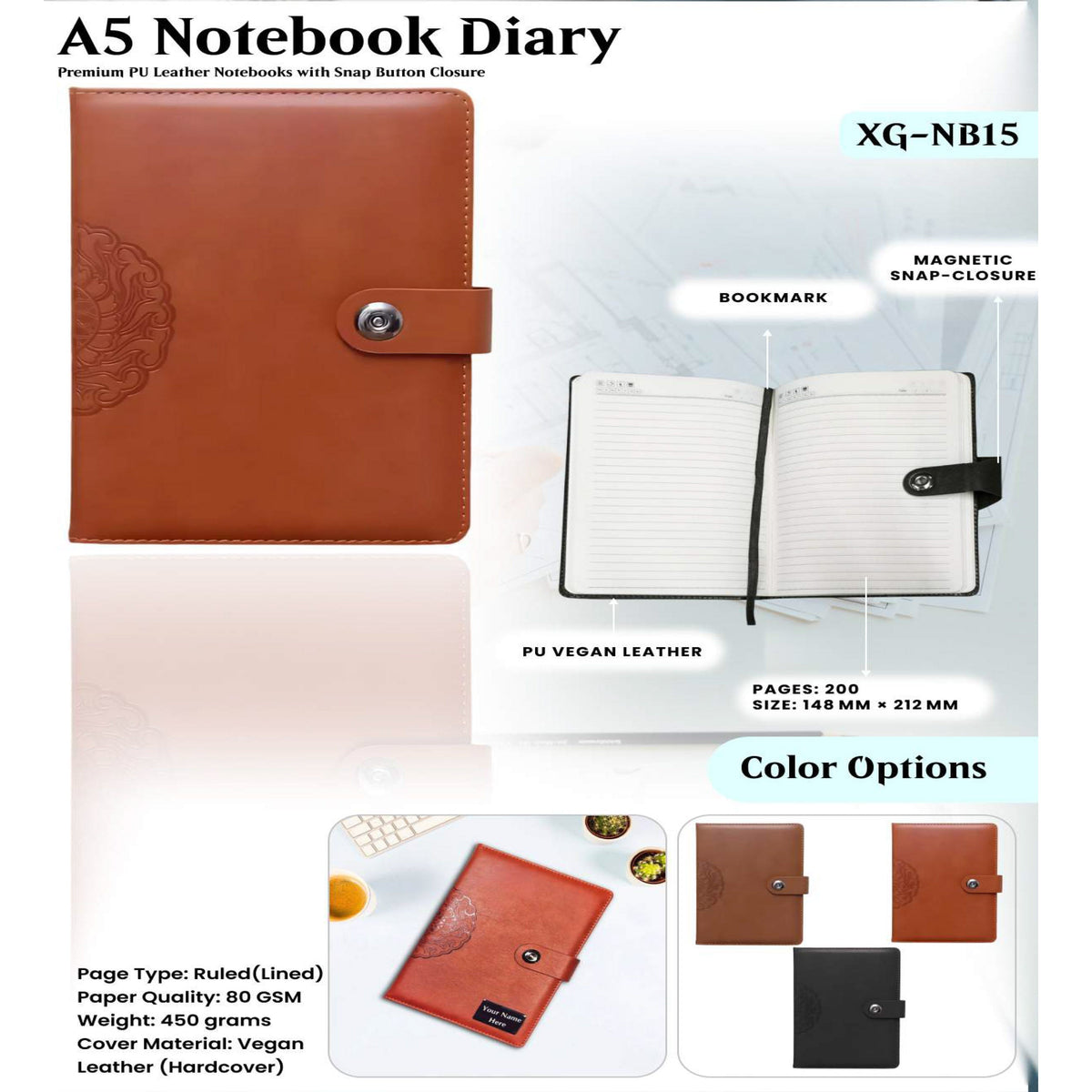 A5 Notebook Diary - XG - NB15