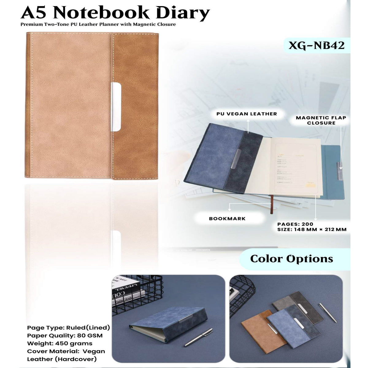 A5 Notebook Diary - XG - NB42