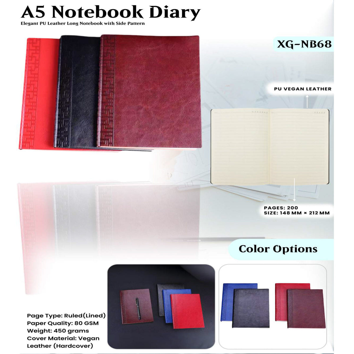 A5 Notebook Diary - XG - NB68