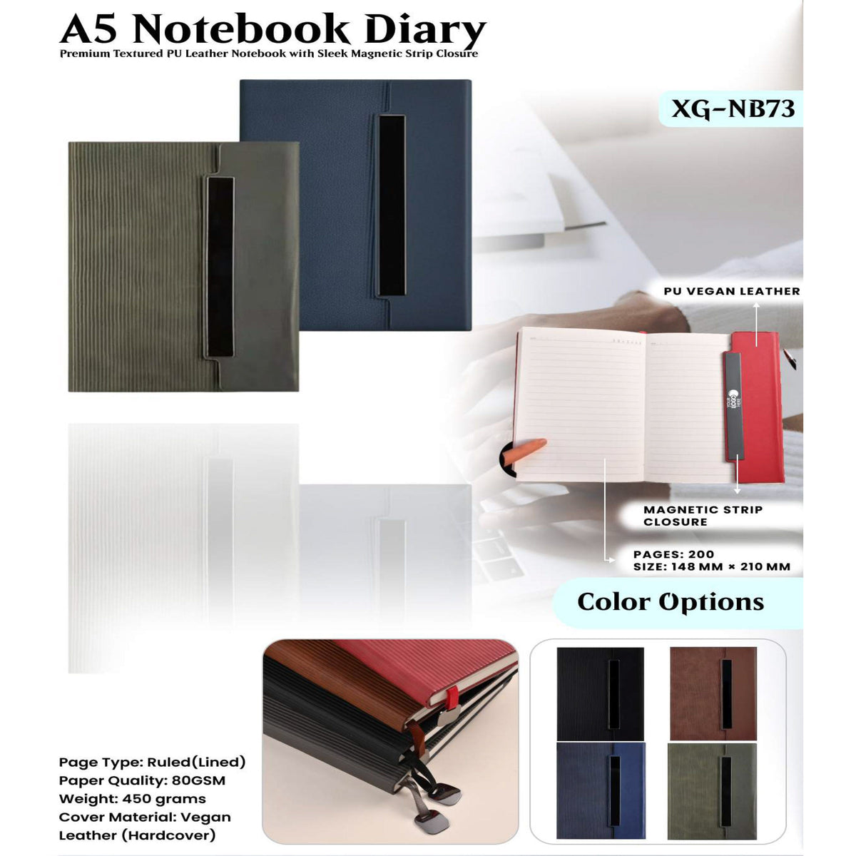 A5 Notebook Diary - XG - NB73