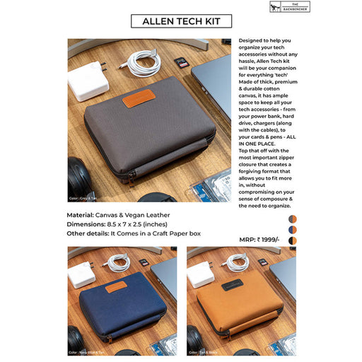 ALLEN TECH ORGANIZER - VEGAN LEATHER