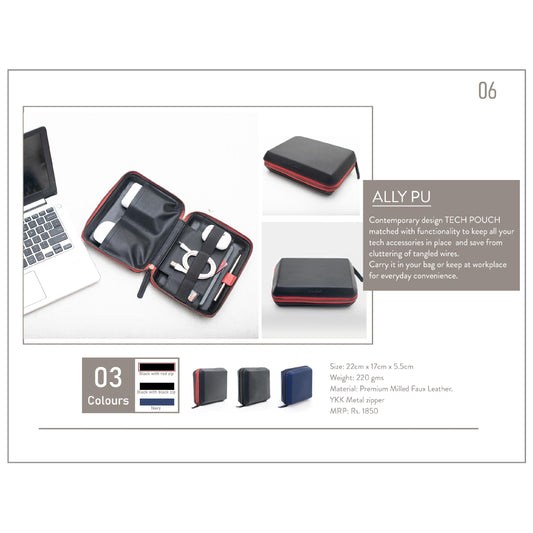 Oblique Ally Tech Pouch -  PU