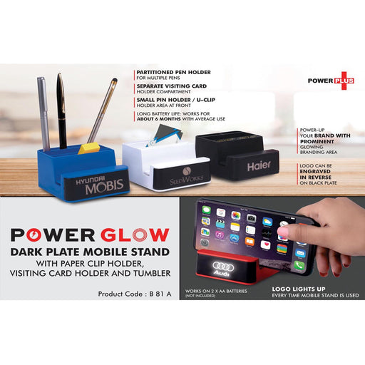 PowerGlow Dark Plate Mobile stand - B 81a