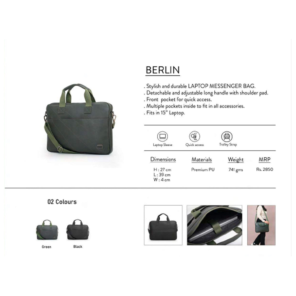 Oblique - Berlin - Laptop Bag