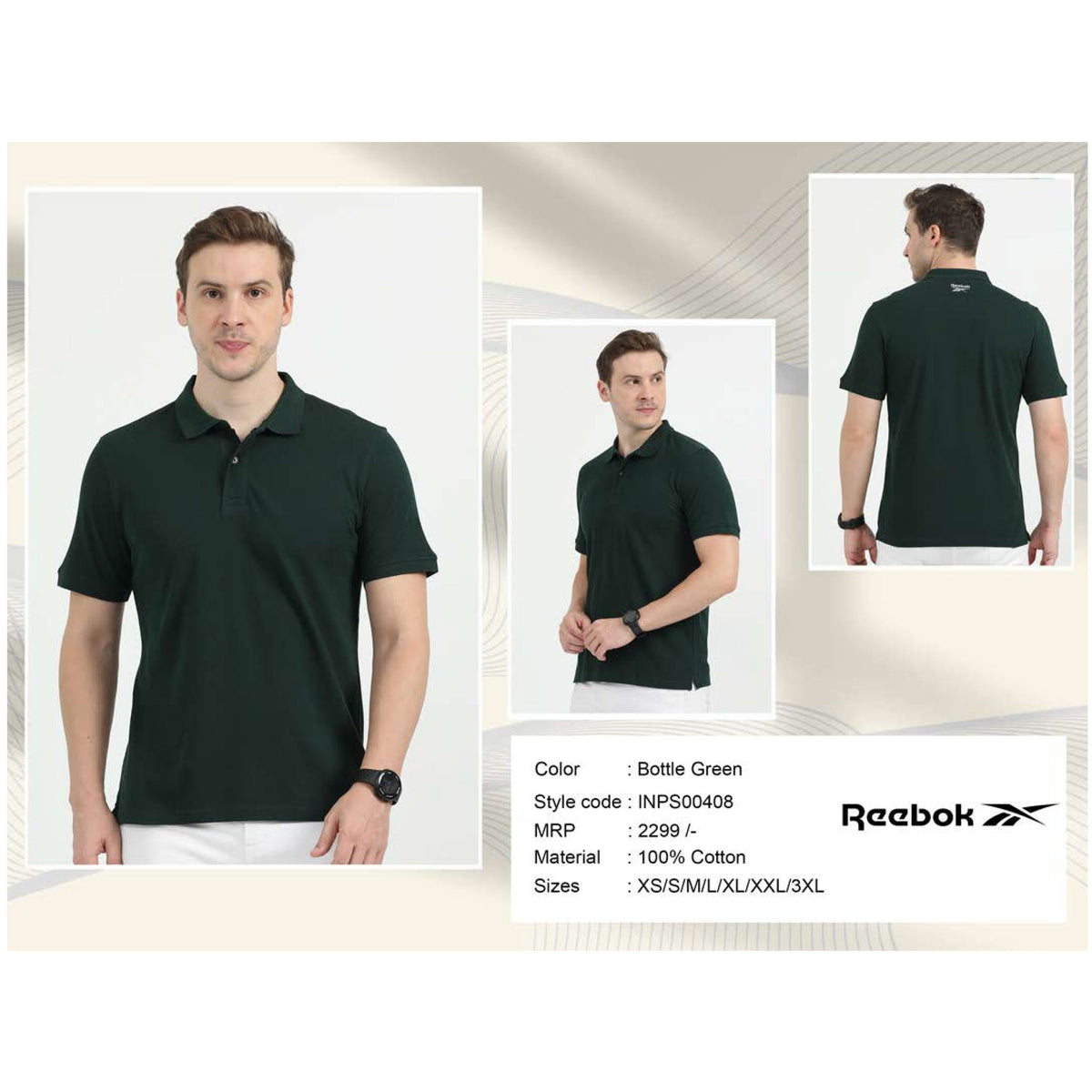 Reebok - Cotton Polo T-Shirt