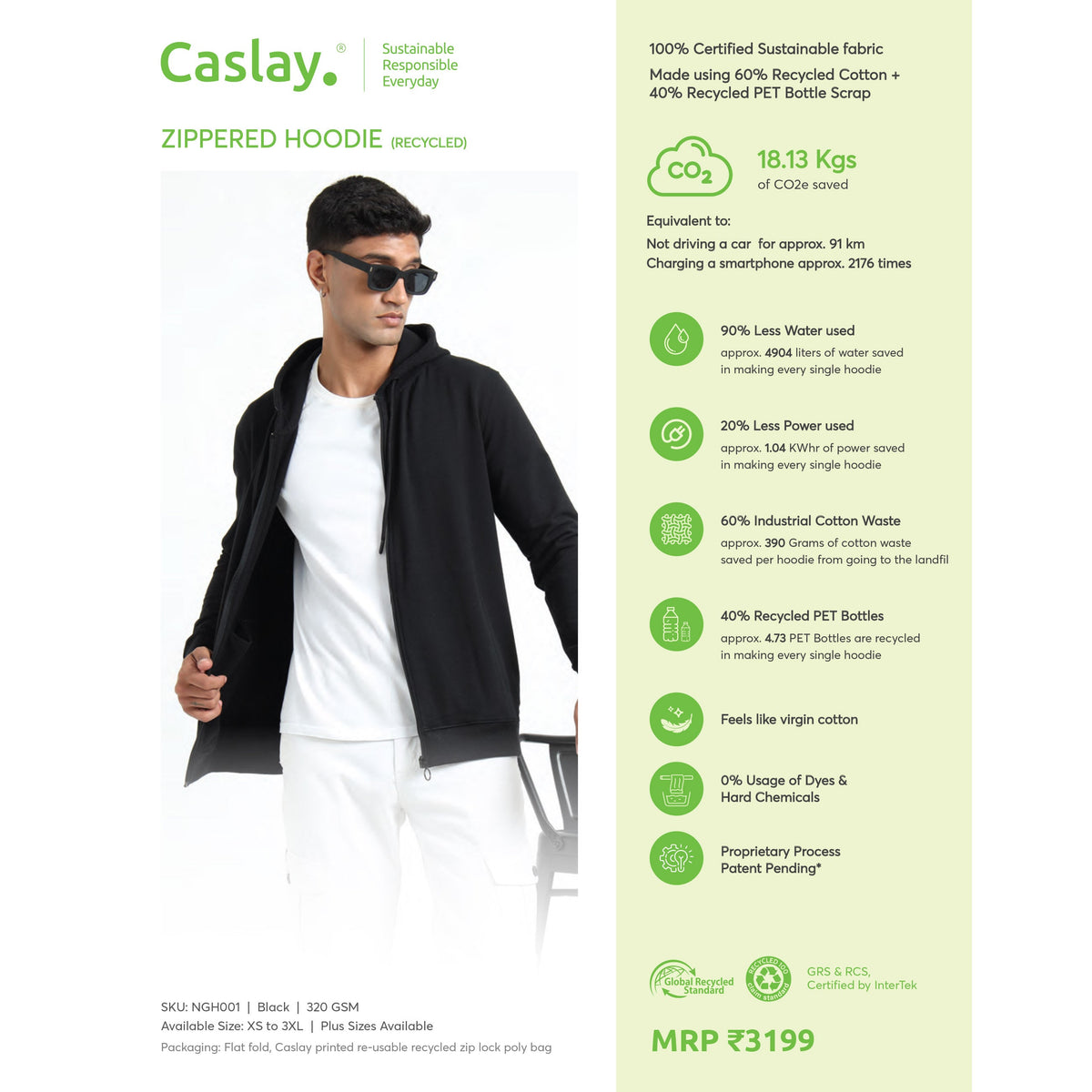 Caslay - Zippered Hoodie