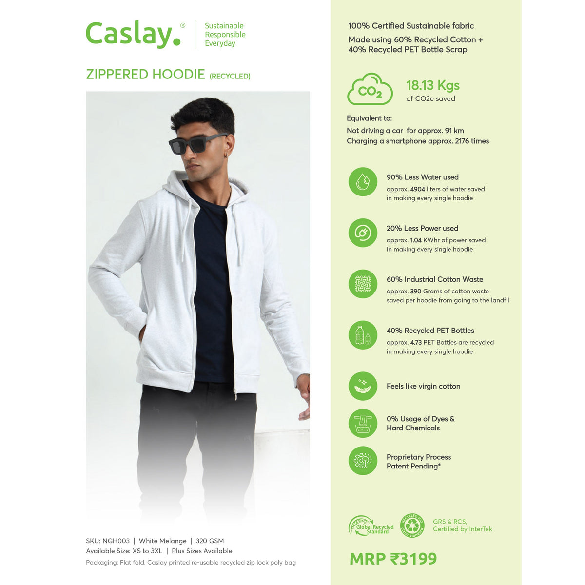 Caslay - Zippered Hoodie