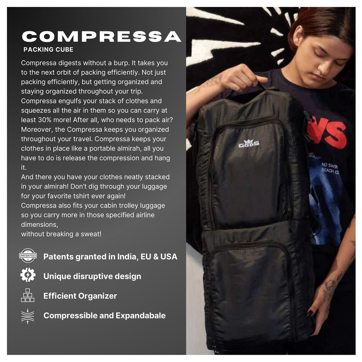 GODS - Compressa Travel Bag