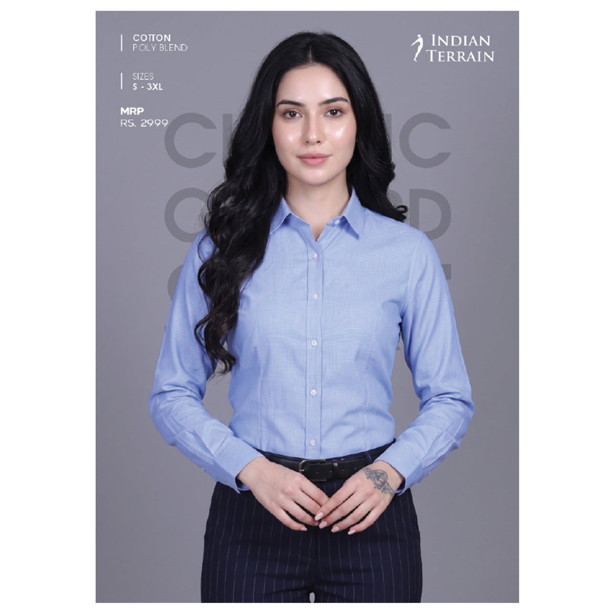 Indian Terrain - Classic Oxford Shirt Female Fit