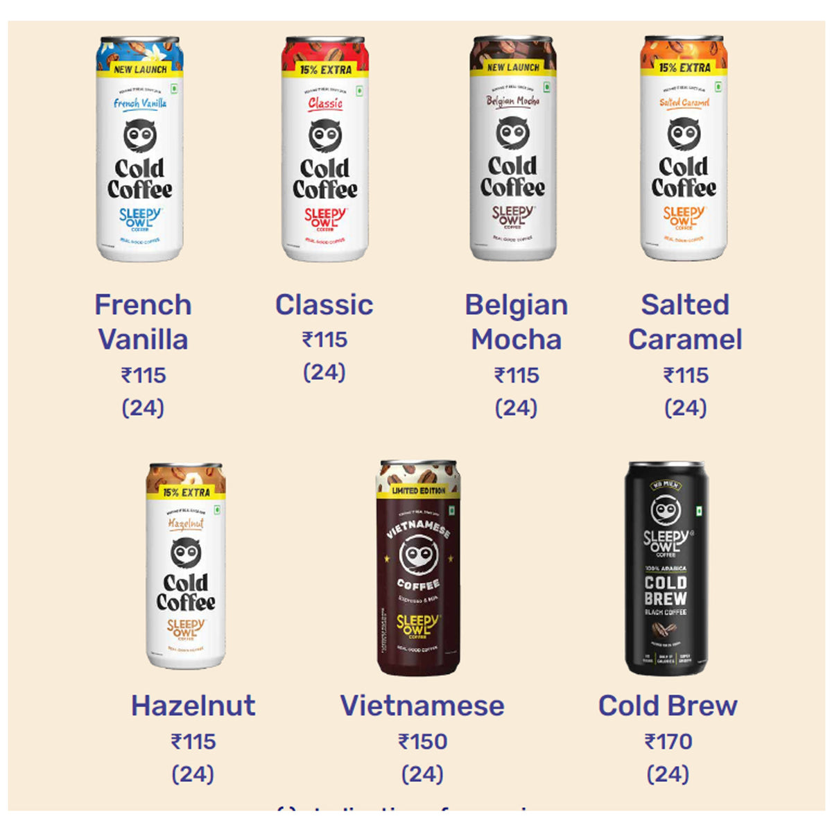 Sleepy Owl Coffee - Cold Coffee Can